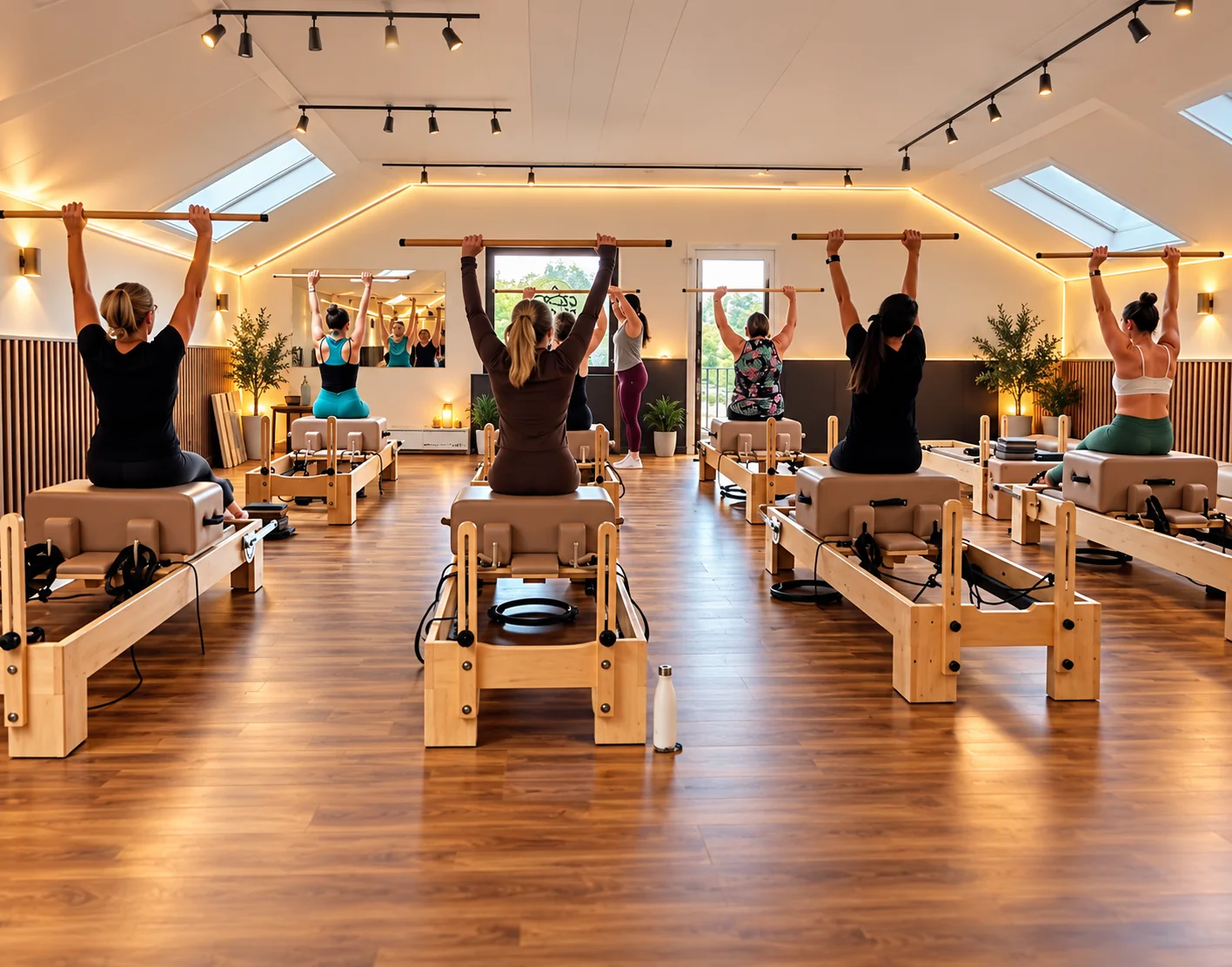 Reformer Pilates class at Heat Fitness in Sola